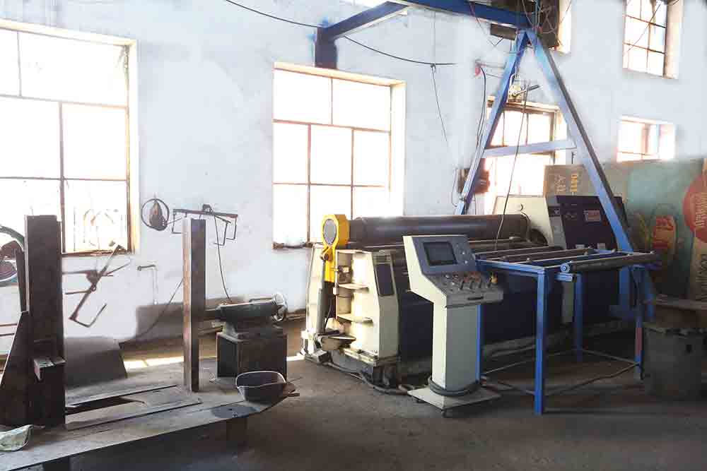 Rivet welding workshop-coiling machine